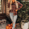 Maple Spice Plaid Top In Martini Olive Image - 1