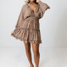 Chic Discovery Floral Dress in Latte Image - 1