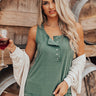 Bodega Babe Shift Top In Hunter Green Image - 1