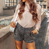 The Hanley High Waist Tweed Shorts Image - 1