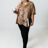 Wild About The Weekend Satin Shift Top Curves Image - 1