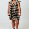 Trend Forecast Gingham Dress In Birch Curves Image - 1