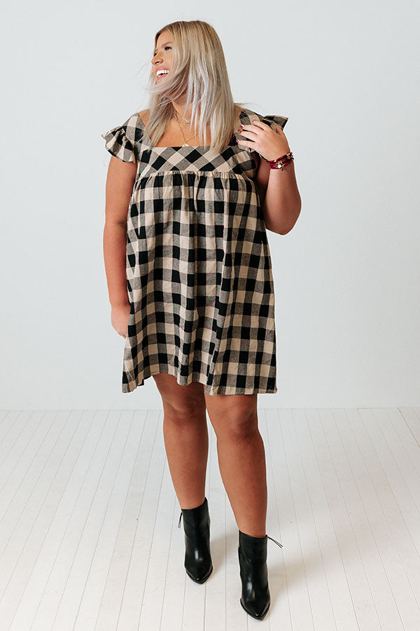 Trend Forecast Gingham Dress In Birch Curves Image - 5
