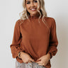 Sky Bar Shift Top In Camel Image - 1