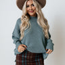 Full Of Warmth Tunic Sweater In Light Teal Image - 1