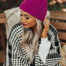 Cozy Debut Beanie In Orchid Image - 1