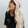Weekend In Asheville Faux Leather Cap In Blush Image - 1