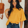 Feelin It Shift Tee In Golden Honey Image - 1