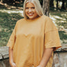 Feelin It Shift Tee In Golden Honey Curves Image - 1