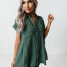 Vermont Wishes Shift Top In Hunter Green Image - 1
