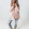 Time For Cozy Sweater In Pink Image - 1