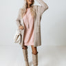Wrap Your Arms Around Me Sweater Dress In Pink Image - 1