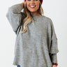 Golden Light Shift Sweater In Grey Curves Image - 1