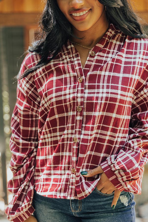 Fireside S'mores Plaid Top Image - 5