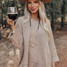 Equinox Knit Top In Warm Taupe Image - 1