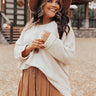 Equinox Knit Top In Cream Curves Image - 1