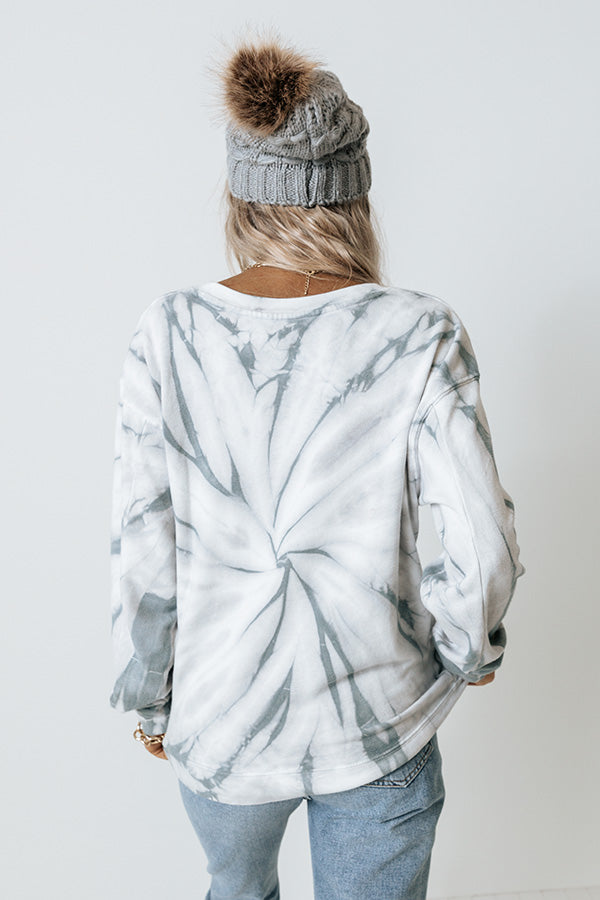 Fast Track Tie Dye Sweatshirt In Slate Image - 4