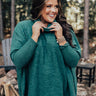 Time For Cozy Sweater in Hunter Green Curves Image - 1