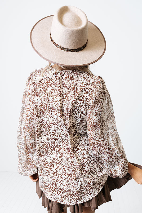 Full Of Passions Leopard Top In Ivory Image - 5