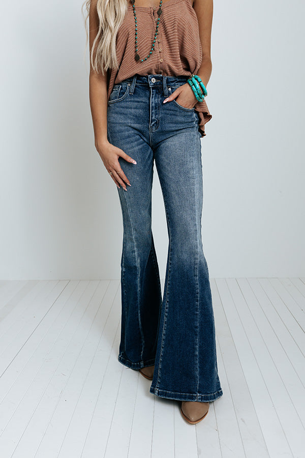 KanCan Over The Edge High Waist Flares Image - 1
