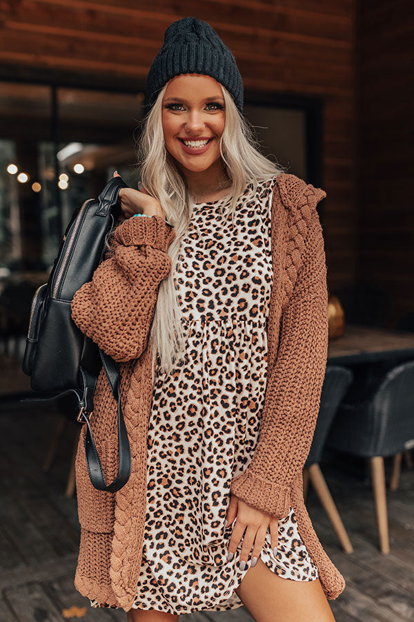 Running Wild Leopard Dress In Cream Image - 5