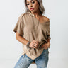 Red Rocks Concert Shift Top In Khaki Image - 1