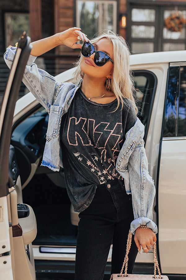 Kiss Creatures Of The Night Distressed Graphic Tee