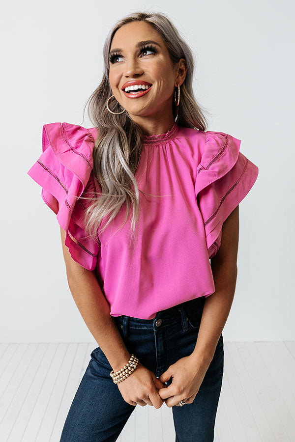 Your Wish Ruffle Shift Top