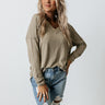 The Chill Down Shift Top In Sage Image - 1