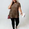 Love Hard Leopard Velvet Top In Curves Image - 1