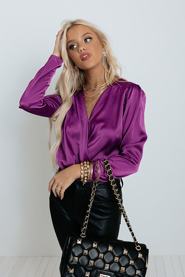 All This Appeal Bodysuit In Purple Image - 1