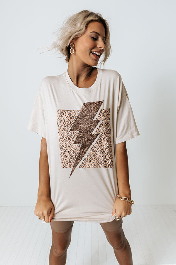 Lighting Graphic Tee Image - 1