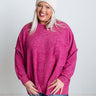 Upstate Cozy Shift Sweater In Berry Curves Image - 1