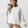 Lovely Chill Sweatshirt In Stone Image - 1