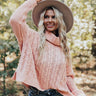 Cute To Be Cool Cable Knit Sweater In Blush Image - 1