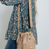 Deepest Desires Faux Leather Crossbody In Warm Taupe Image - 1