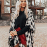 Morning Harvest Plaid Poncho In White Image - 1