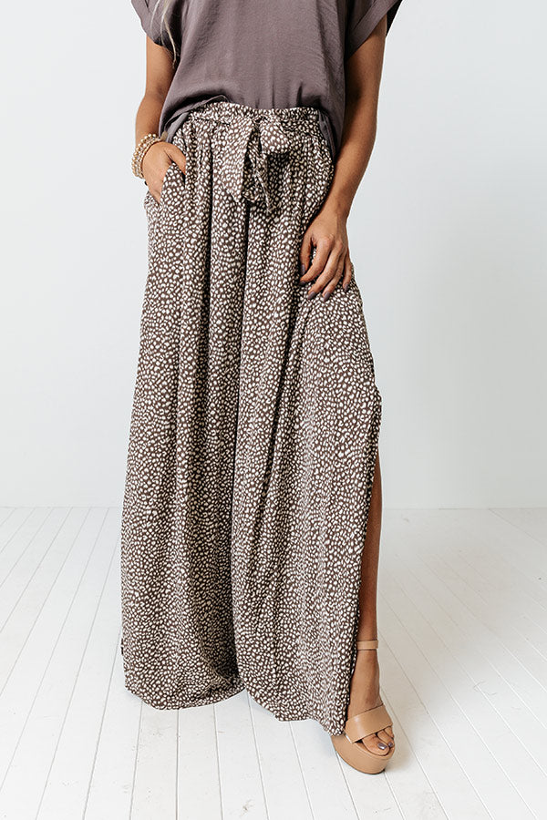 Upbeat Playlist High Waist Pants In Mocha