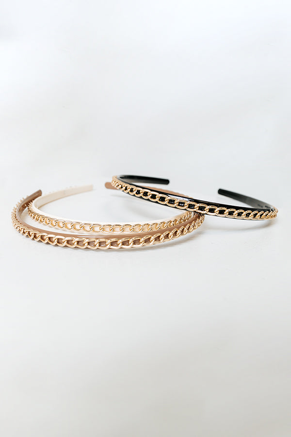 Remix It Headband Set In Black