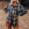 Stay Gourd-geous Plaid Jacket In Black Image - 1