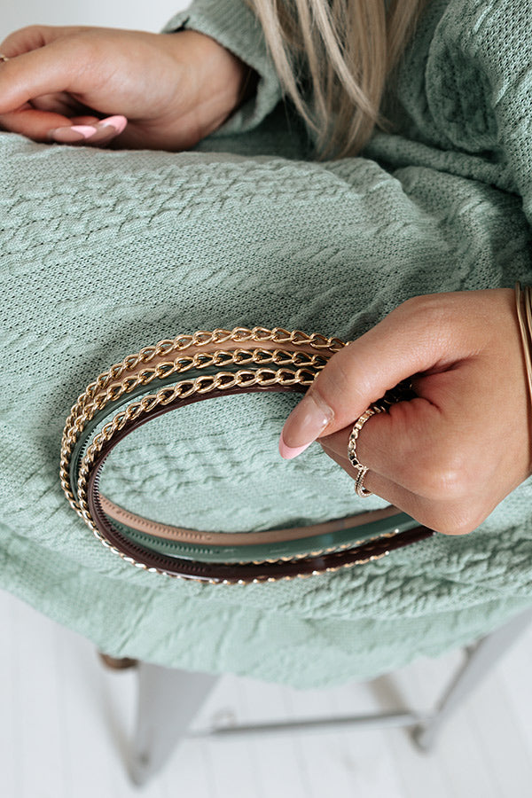Remix It Headband Set In Sage