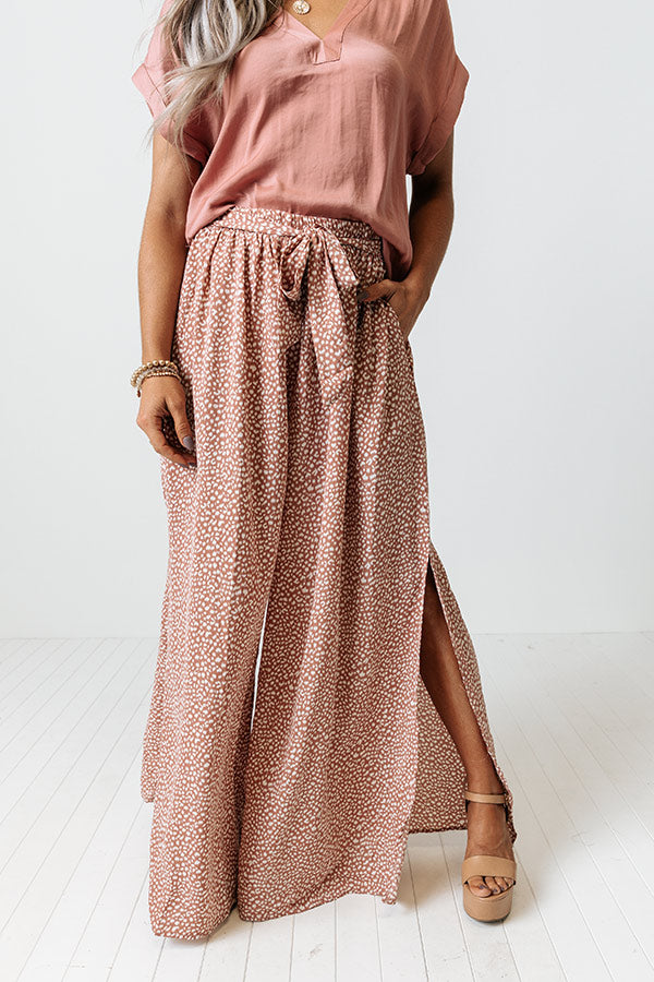 Upbeat Playlist High Waist Pants In Blush