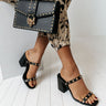 The Gianna Studded Faux Leather Heel In Black Image - 1