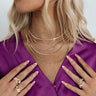 Mirror Image Layered Necklace In Gold Image - 1
