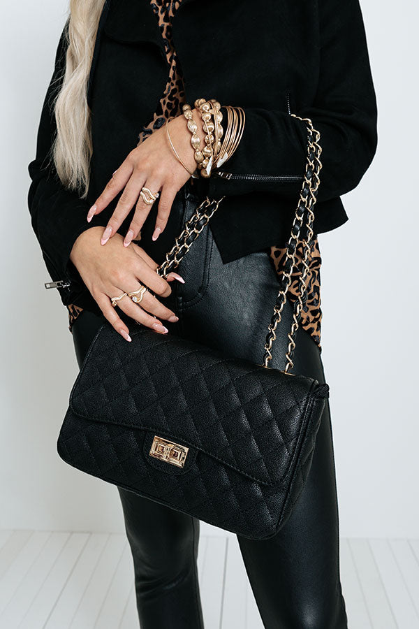 Mod Squad Quilted Tote In Black