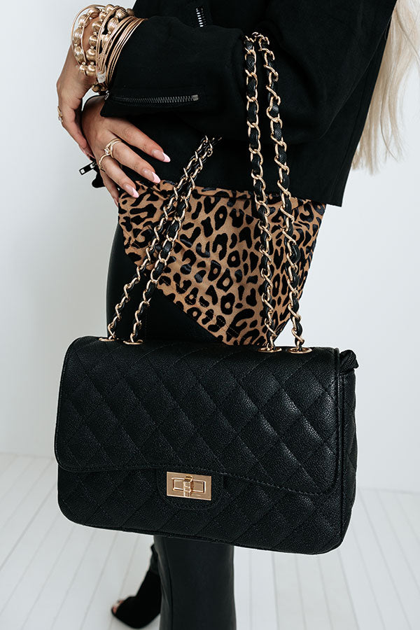 Mod Squad Quilted Tote In Black Image - 2
