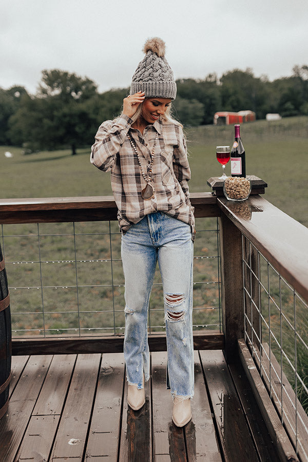Cottage Whimsey Plaid Top