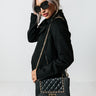 Show Love Faux Leather Crossbody In Black Image - 1