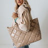 The Maybrook Faux Leather Tote In Warm Taupe Image - 1
