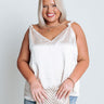 All Eyes On Her Satin Top In Champagne Curves Image - 1